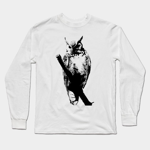 owl t-shirt Long Sleeve T-Shirt by hottehue